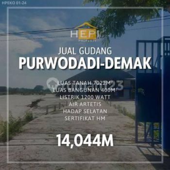 Dijual Gudang di Jalan Purwodadi-Demak