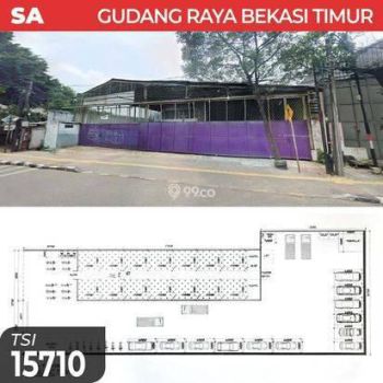 Gudang Raya Bekasi Timur, Jatinegara, 28x60 m², SHM