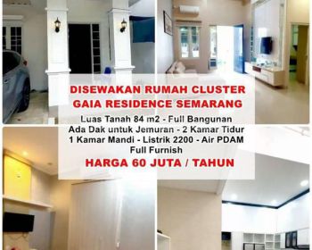 Disewakan Rumah Full Furnish Gaia Residence Semarang