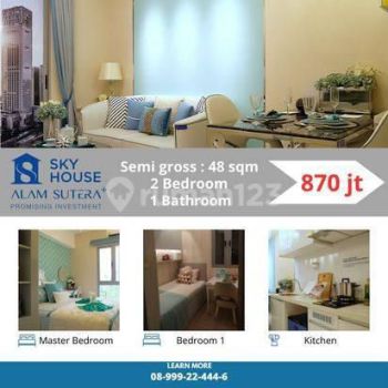 Apartemen Sky House Alam Sutera Baru Furnished 2 Kamar Tidur