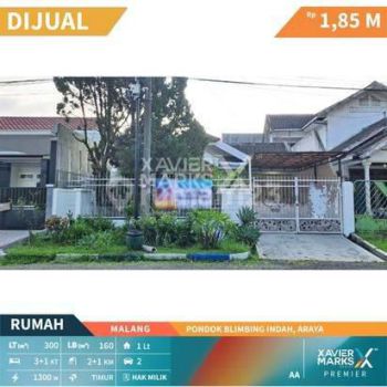 Rumah Siap Huni di Pondok Blimbing Indah, Araya Malang