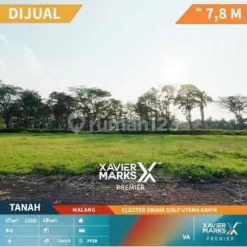 Tanah Kavling Siap Bangun di Cluster Graha Golf Utama Araya Malang