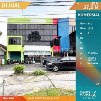 Bangunan Komersial Lokasi Strategis di Jalan Poros Dieng, Klojen Kota Malang