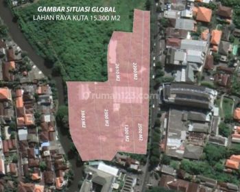 Dijual Tanah di Jalan Raya Kuta Bali Negotiable