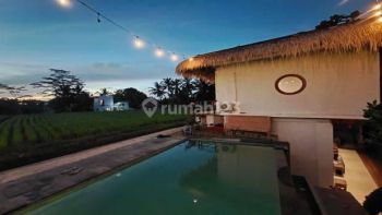 Dijual villa Baru di Ubud view sawah dan jungle