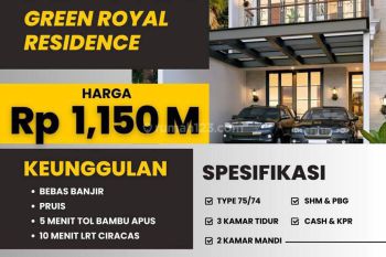 Rumah di jual di dalam perumahan green royal resident