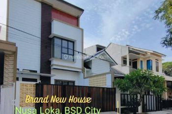 Rumah baru modern siap huni di Nusa Loka BSD. Lt.98 Lb.120