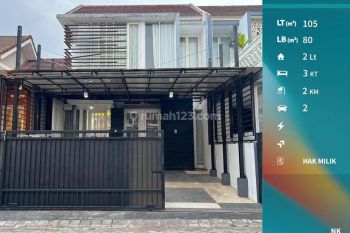 Rumah Full Furnish Kawasan Eksklusif di Permata Jingga Malang