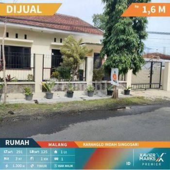 Rumah Siap Huni Terawat Karanglo Indah Singosari Malang