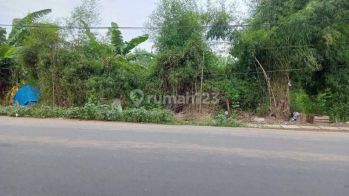 Tampak Muka 50 Meter Tanah Murah Pinggir Jalan Raya