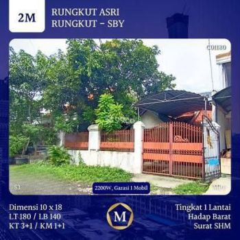 Rumah Rungkut Asri SHM Hitung Tanah Bisa KPR Strategis Selangkah dr MERR Rungkut