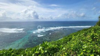Cliffside Land with Unblocked Ocean View for Sale in Ungasan
