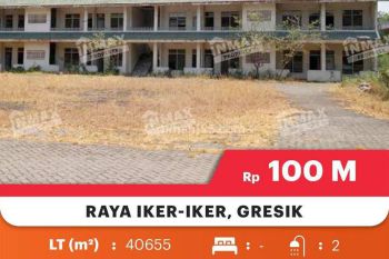 Pabrik + Kantor Siap Untuk Usaha Apapun Di Raya Iker-Iker Geger Gresik : Luas :