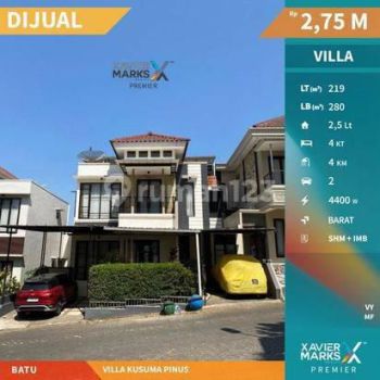 VILLA  DI KOTA BATU, HARGA DIBAWAH PASAR, LOKASI RAMAI PENGUNJUNG DAN PENYEWA