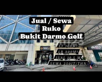 Jual / Sewa Ruko 3 LT Bukit Darmo Golf Ramai Smping Lenmarc [133]