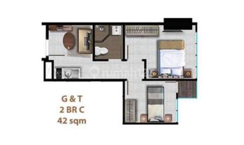 DIJUAL CEPAT Apartemen Fatmawati City Center 2BR Unfurnished Baru