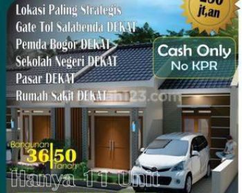 di Lokasih bagus 
Kemna" dekat
Tajurhalang Rumah SHM Baru Barat Daya