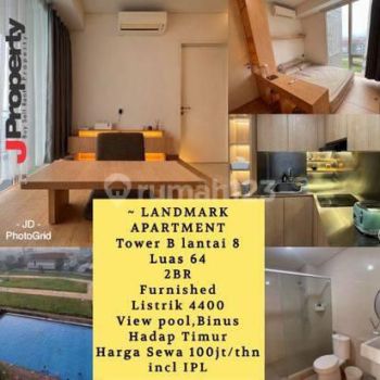 2 Bedrooms Furnished Di Apartemen Landmark Residence Bandung Apartemen Landmark
