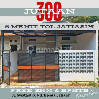 Rumah termurah dibekasi selangkah ke tol jatiasih bebas banjir