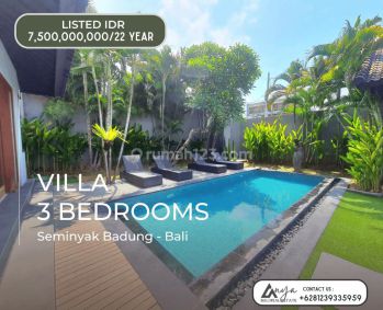 Priced Idr At 7,5 Bilion As Lease Hold Until 2046, Modern Villa 3 Bedrooms In