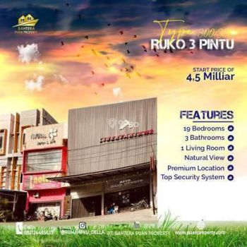 DIJUAL RUKO 3 PINTU DI HARAPAN RAYA PEKANBARU