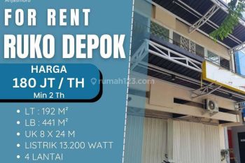 Rent Ruko: Ruko di Jl. Depok