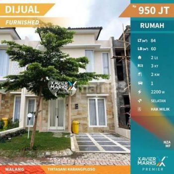 Rumah Baru Gress Full Furnished di Tirtasani Karangploso Malang