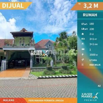 Rumah Terawat Lingkungan Nyaman di Perumahan Permata Jingga - Malang