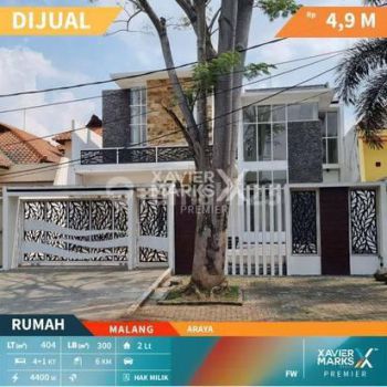 RUMAH CANTIK ARAYA, LOKASI STRATEGIS JALAN UTAMA