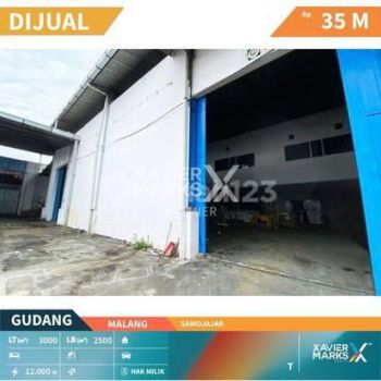 Gudang Lokasi Strategis di Ngadipuro Sawojajar Malang