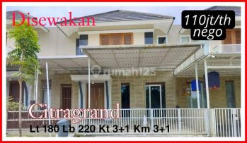 Rumah 2lt Semi Furnish di Jalan Besar Citragrand