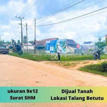Dijual Tanah Murah Lokasi Talang Betutu siap bangun