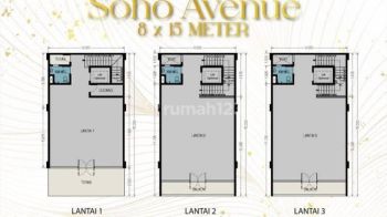 Soho Ebony Island Uk 8x15 Pantai Indah Kapuk Pik Pik2,murah Bagus Baru