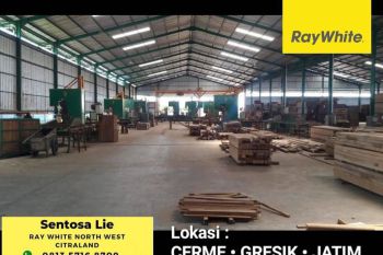Dijual 3,5 Ha Pabrik Kayu di Cerme GRESIK Jawa Timur PLUS MESIN , IJIN Lengkap ,
