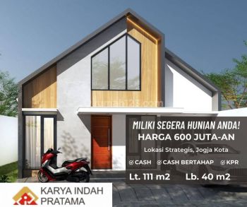 Rumah Siap Bangun di Jogja Kota,desain Modern Dekat Kotagede