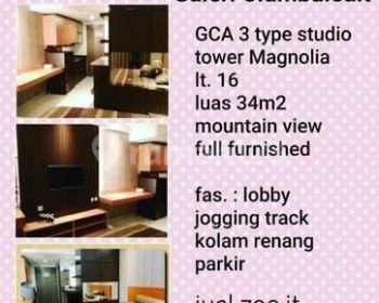Disewakan Apartemen Galeri Ciumbuleuit Full Furnished