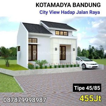 Rumah Siap Huni Kota Madya Bandung Hadap Jalan Raya City View