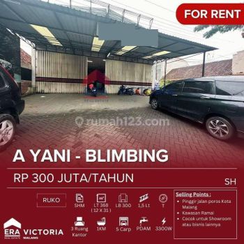 Ruang Usaha Strategis di Poros Kota Malang 368 m jl  Ahmad Yani