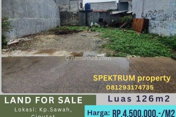 Tanah 126m2 dekat citra garden bintaro, siap bangun Rp.4,5jt/m2
