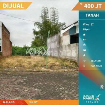 Tanah Kavling Luas Siap Bangun Di Sulfat Pandanwangi Malang Id356