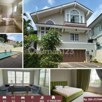 Di sewakan rumah furnish kolam renang Sentul city