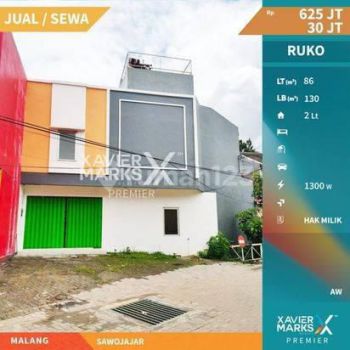 Ruko Murah Lokasi Strategis Daerah Sawojajar Malang