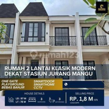 hunian mewah modern 2 lantai siap huni di ciputat dekat ke Bintaro