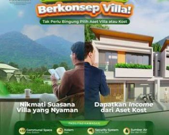 Villa kost strategis dekat kampus