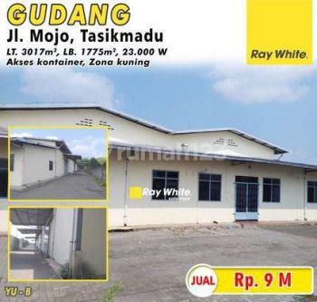 Dijual Gudang Jl. Mojo, Tasikmadu
