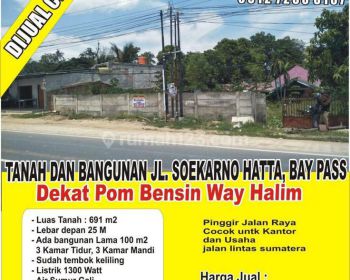 Tanah Strategis Pinggir Jalan Soekarno Hatta Cocok Untuk Usaha