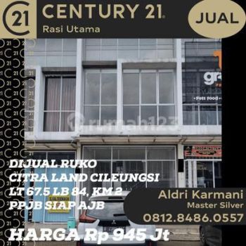 Dijual Ruko 2 Lantai Di Citra Land Cibubur