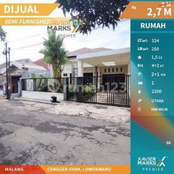 Rumah Kokoh dan Nyaman, Semi Furnished Lokasi Strategis dekat Brawijaya di Ayam