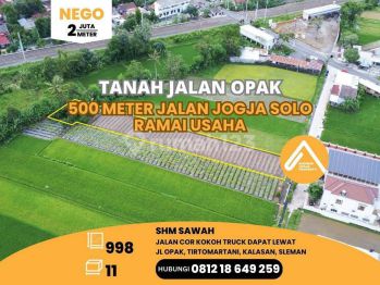 Tanah Jalan Opak Tirtomartani Harga Bu Akses Mudah