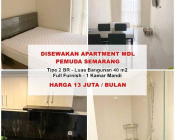 Disewakan Apartment 2 BR Full Furnish Mdl Pemuda Semarang